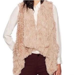 Jolt Tan Faux Fur Vest